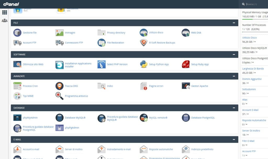 Ottimizzare un sito web con cPanel